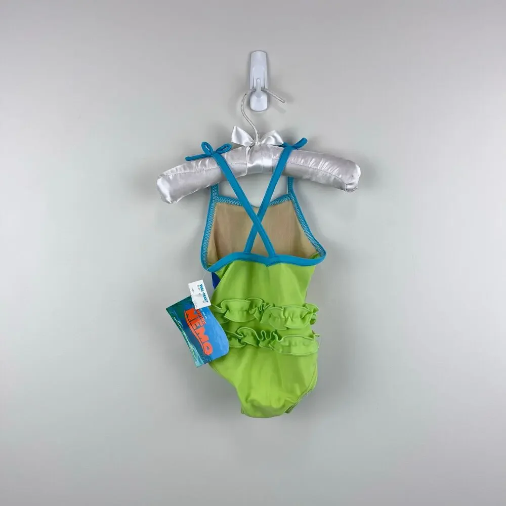 Vintage Y2K Finding Nemo Ruffle Swimsuit 12 Months NWT